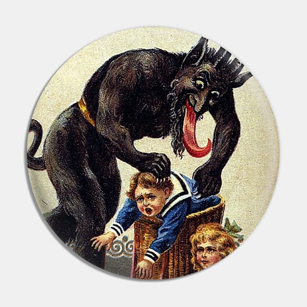 Greetings from Krampus Pin by Tainted