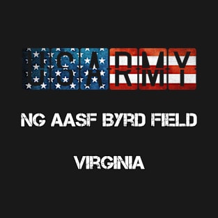 NG AASF Byrd Field Virginia US Flag Army T-Shirt