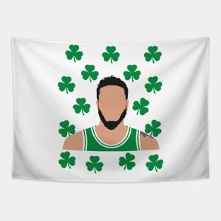 Jayson Tatum - Boston - Clover Tapestry