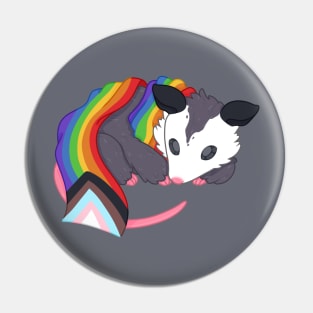 Progress Pride Possum Pin