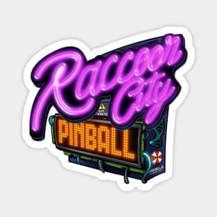 Raccoon City Pinball Backbox Magnet