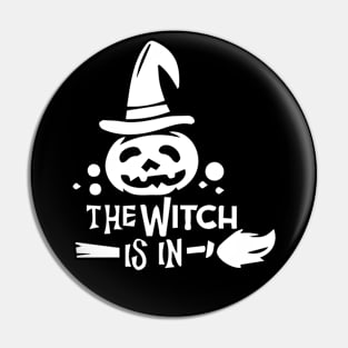 The Witch Is In-Dark Pin