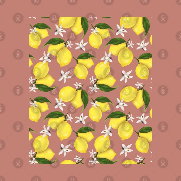 Summer Vibe Lemon Pattern by Kraina