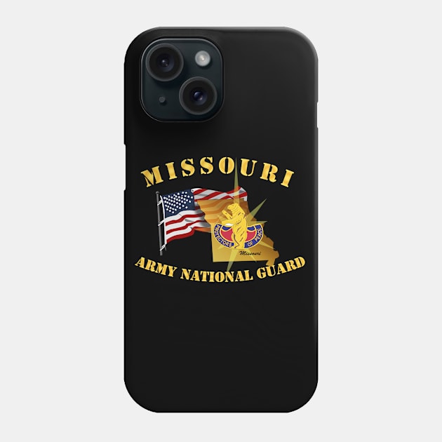 Missouri - ARNG w Flag Phone Case by twix123844