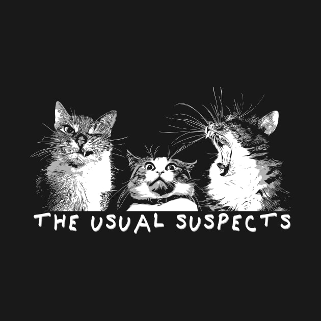 The Usual Suspects featuring Cat Mug Shot Trio by ZoeysGarage