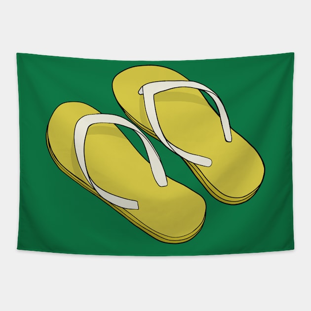 Cool flip flops Tapestry by DiegoCarvalho