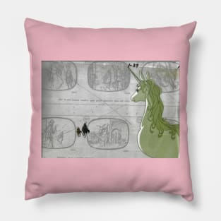Official Rankin/Bass Storyboard art Unicorn Pillow