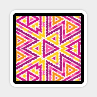 Kaleidoscope Abstract Lines Of Bright Summer Colors Magnet