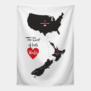 The Best of both Worlds - United States - New Zealand Tapestry