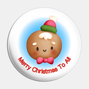 Cute Christmas Gingerbread Man Pin