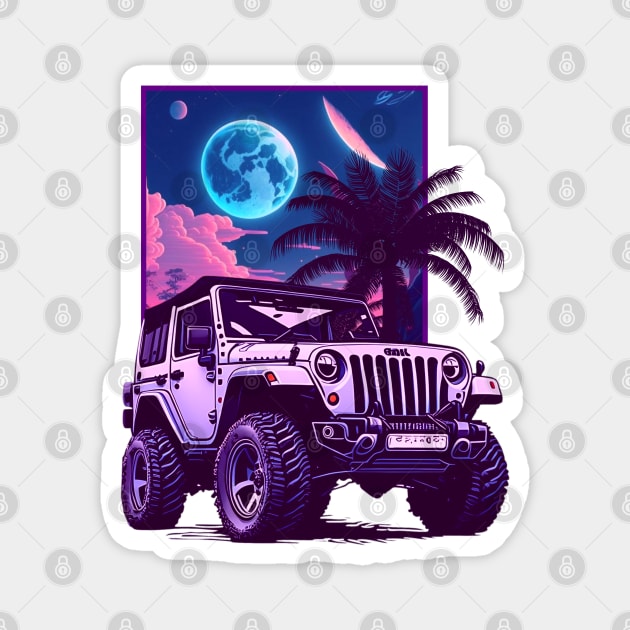 Jeep Night Night Night Magnet by capricorn