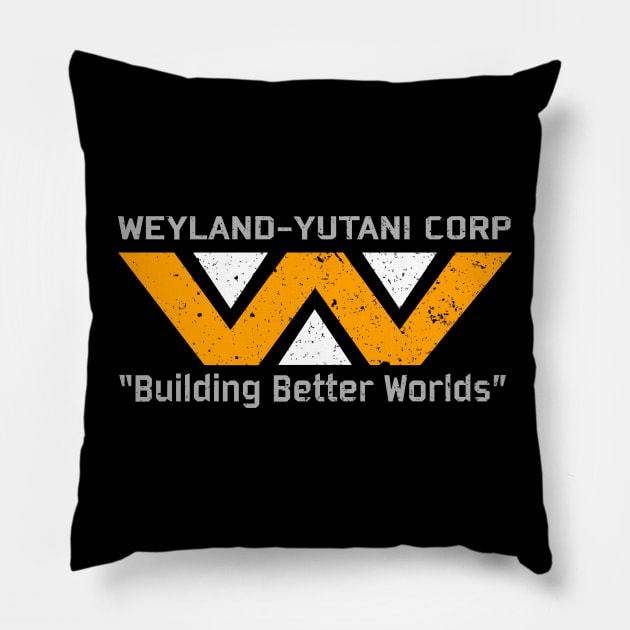 Weyland Yutani Corp Pillow by BarkeranArt