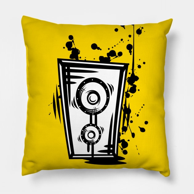 Leaky Speaker Pillow by AlterAspect