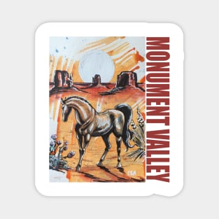 MONUMENT VALLEY HORSE Magnet