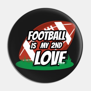 Football Love Design Pin