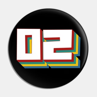 Number 2 Pin