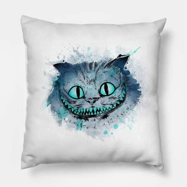 Watercolor Smile Pillow by ddjvigo