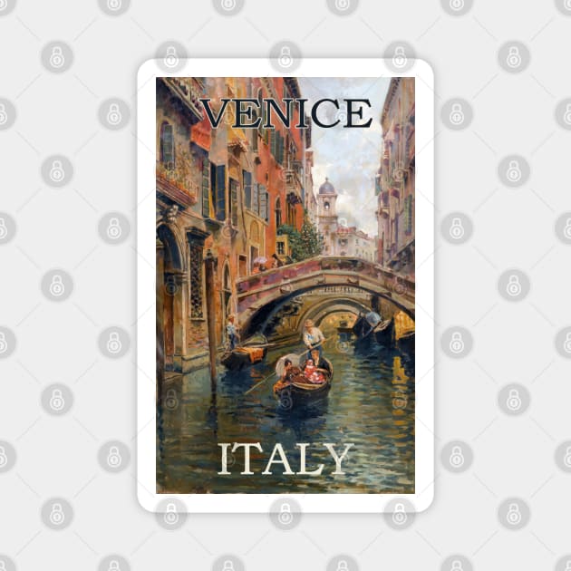 Venice Italy Poster Art Magnet by TooplesArt