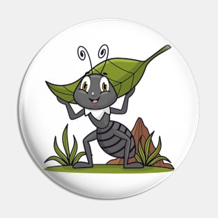 Ant Funny Cartoon Pin