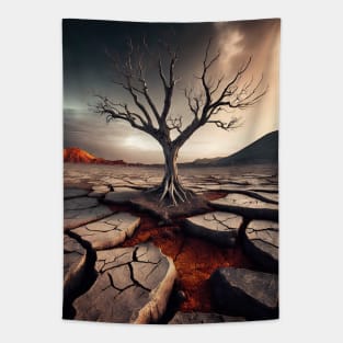 volcanic land Tapestry