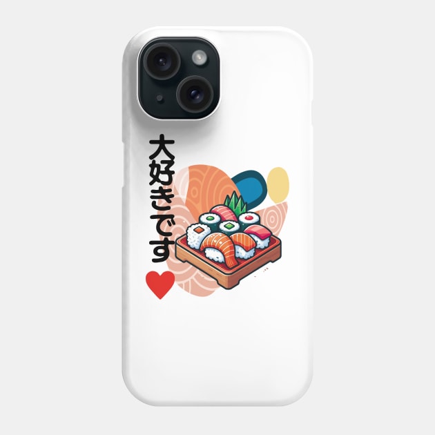 I Love Sushi Phone Case by aswIDN