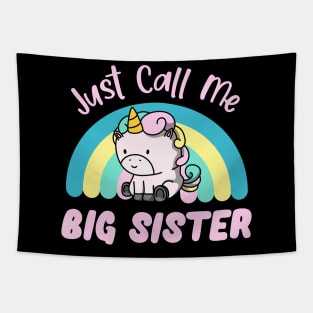 Big Sister Unicorn Pony Sisters Girls Tapestry