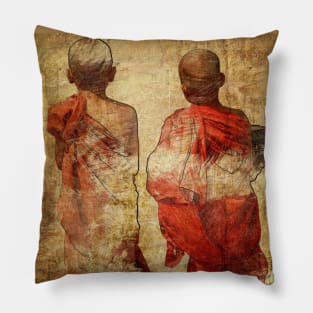 Children Monks Pillow