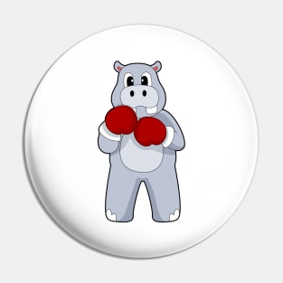 Hippo Boxer Boxing gloves Boxing Pin
