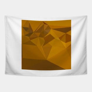 Curry Yellow Abstract Low Polygon Background Tapestry