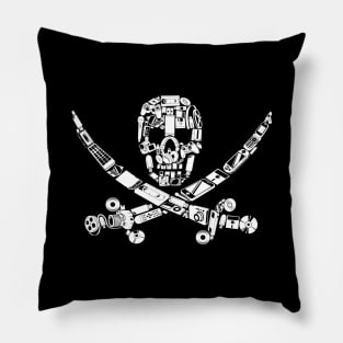 Internet Pirate Jolly Roger Pillow