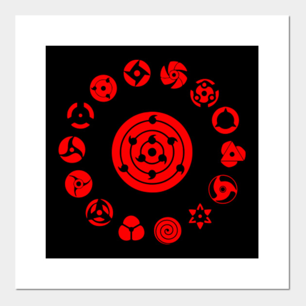 Sharingan Sharingan Naruto Poster Und Kunst Teepublic De