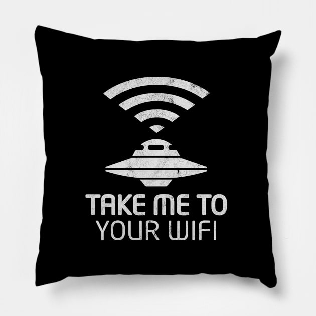 Take Me To Your WiFi Pillow by analogdreamz