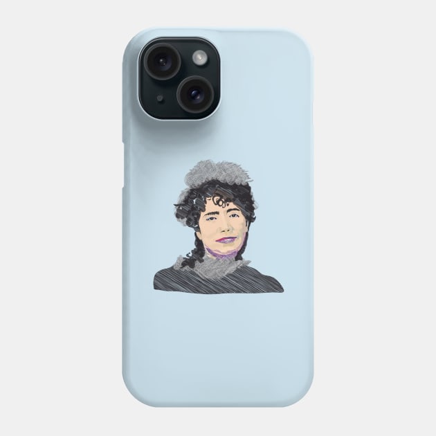 Rosalía de Castro Phone Case by Slownessi