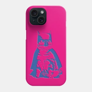 BATCAT ART PRINT Hot Pink Phone Case