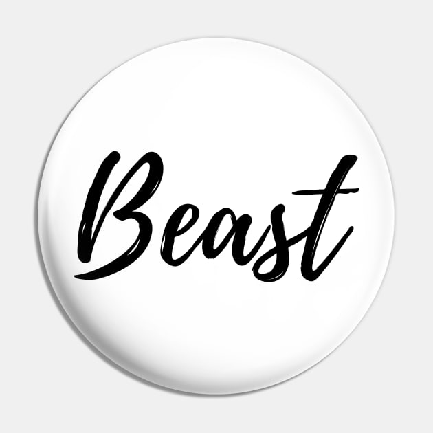 Beast Handwritten Pin by Dreamer