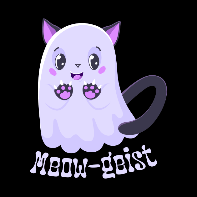 Meow-geist - Adorable Ghost Cat for Pet Lovers by WeAreTheWorld