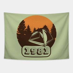 Tent Camping Tapestry