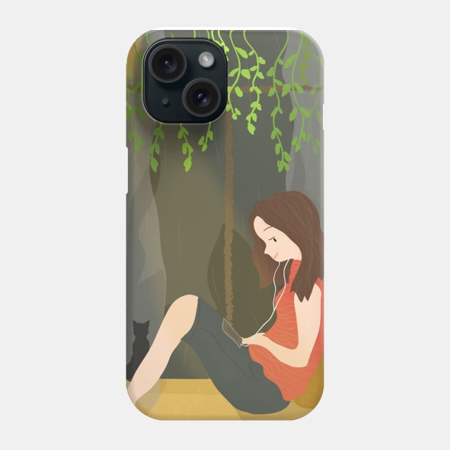 Let the Rain Wash Away the Pain Phone Case by Heartfeltarts