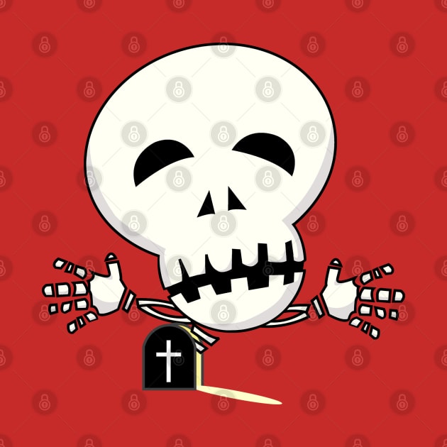 Funny halloween skeleton by icepop