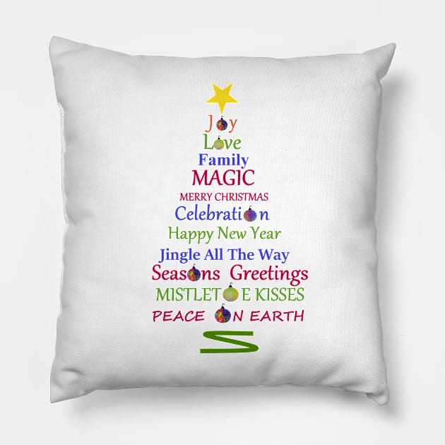 HOLIDAY Tree Pillow by SartorisArt1