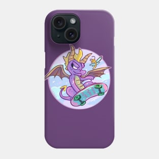 Skateboarding Spyro Phone Case