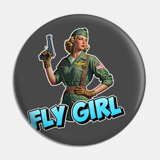 Fly Girl Pin