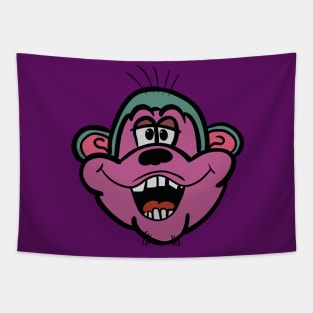 Turquoise Monkey Head Tapestry