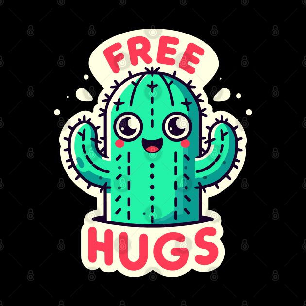 Happy Free Hugs Prickly Cactus by SubtleSplit