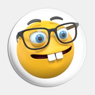 nerd face emoji Pin