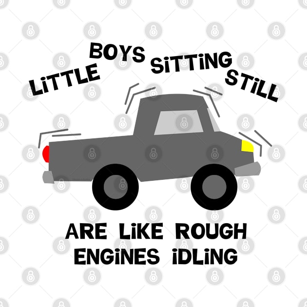 Boys Sitting Still by Barthol Graphics