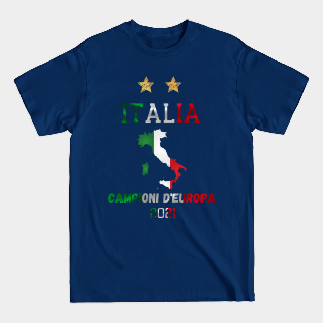 Discover Italia campioni d'europa 2021 Soccer Italian map flag Europe Champions gift idea - Italia Europe Champions - T-Shirt