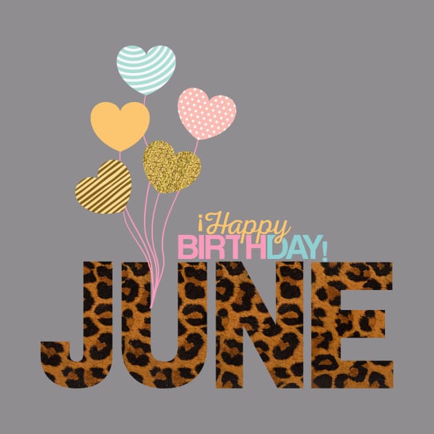 Happy birthday June,June birthday gift by audicreate