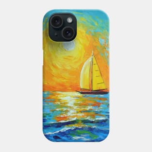 Morning sailboat Phone Case