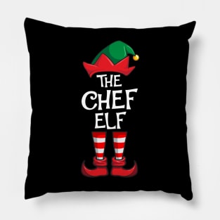 Chef Elf Matching Family Christmas Pillow